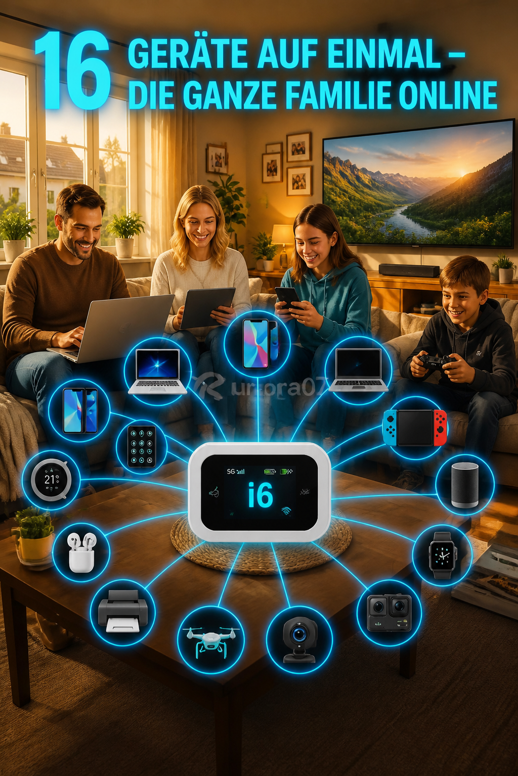 📶Mobiler Hotspot mit vollständiger WLAN-Abdeckung
