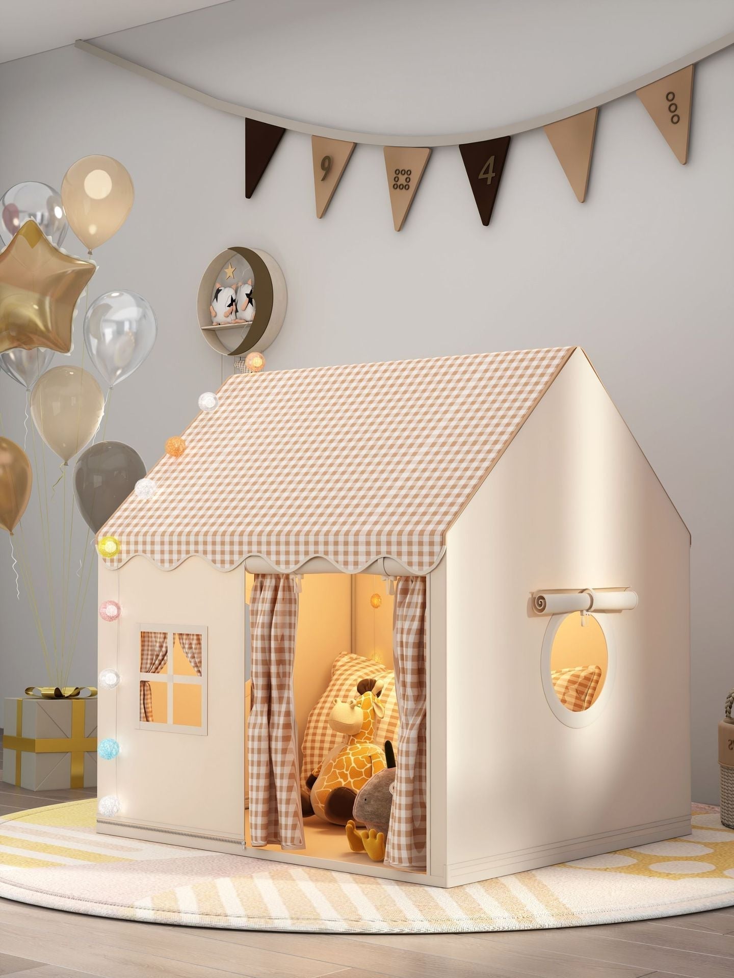 🏰 JETZT 50% RABATT! Kinderspielzelt Burg – geräumig & schnell aufgebaut, atmungsaktiver Stoff für drinnen und draußen, fördert fantasievolles Spielen | Versandfrei ✨🧸