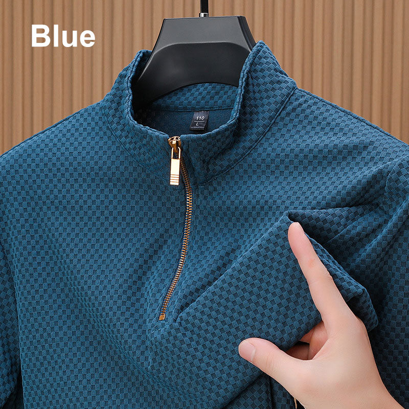 Herren Premium Fashion Half Zip Casual Business Shirt 【Kaufen Sie 2 Stück Versandkostenfrei】