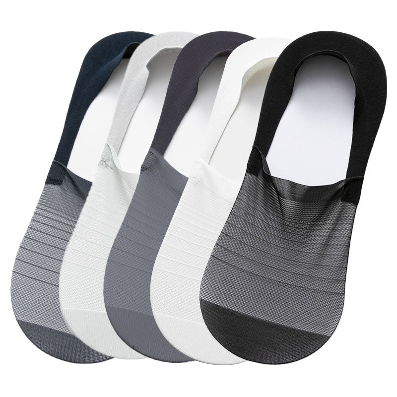 🧦5 Paar Ice Silk No-Show Socken Set