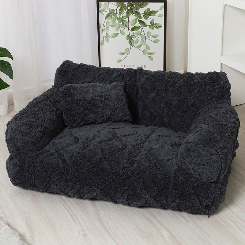 ✨🔥Plüschiges, beruhigendes Haustier-Sofa mit abnehmbarem Bezug🛋️Kostenloser Versand
