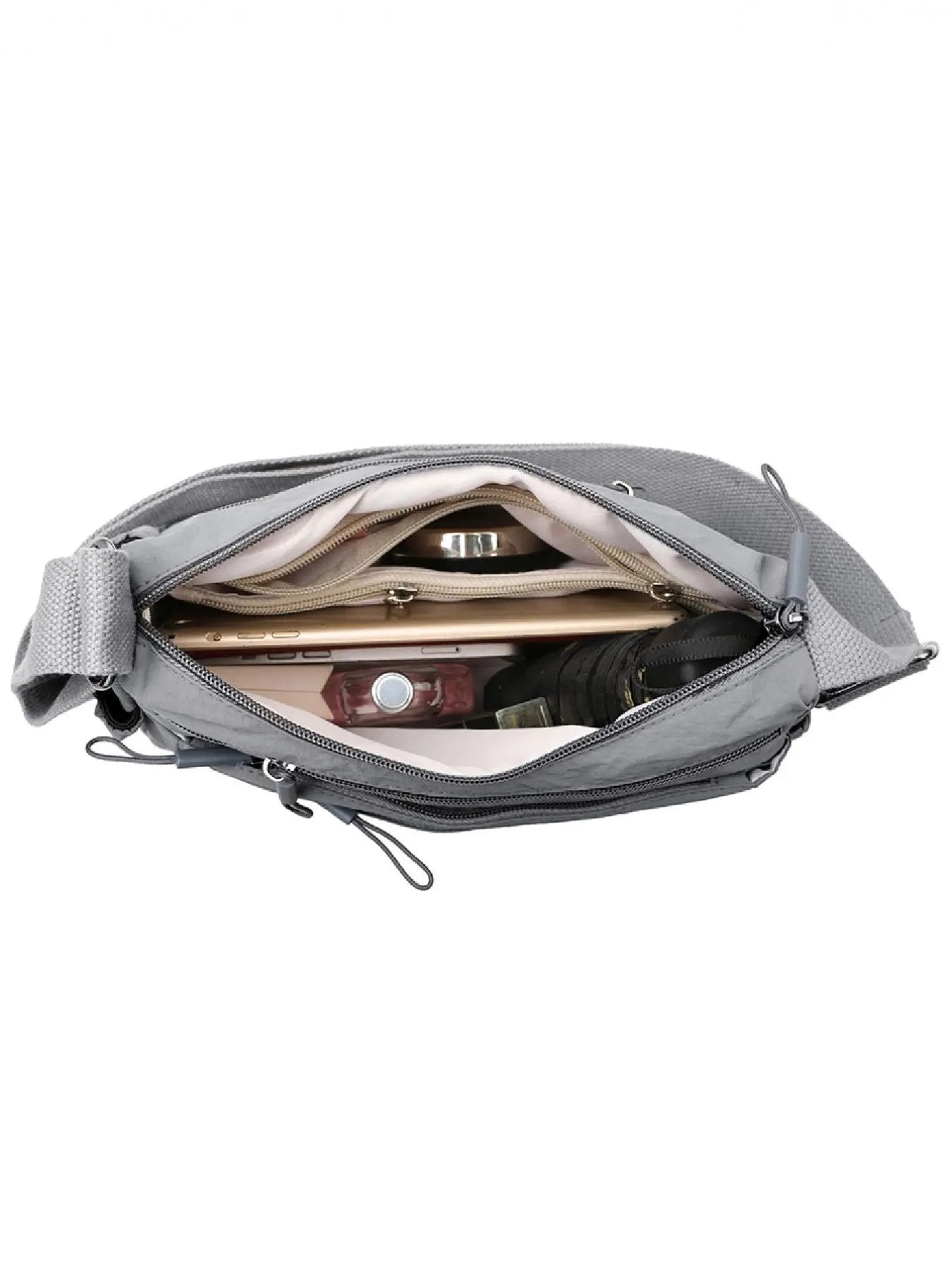 👛 50% RABATT! 💐 Einfarbige Umhängetasche für Damen – Viele Fächer & Reißverschluss – Sicher & praktisch – perfekt für Alltag, Reisen oder Shopping 🔐✨👜