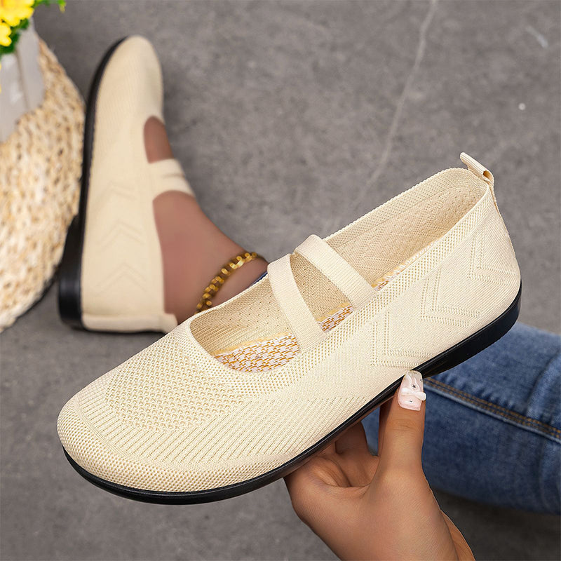 👟 Damen Slip-On Atmungsaktive Flyknit Schuhe – leicht, flexibel & bequem – perfekt für Alltag, Spaziergänge & Reisen