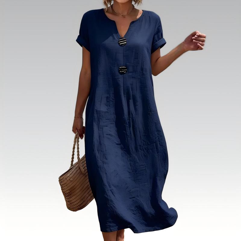 Women's Summer Casual V-Neck Dress