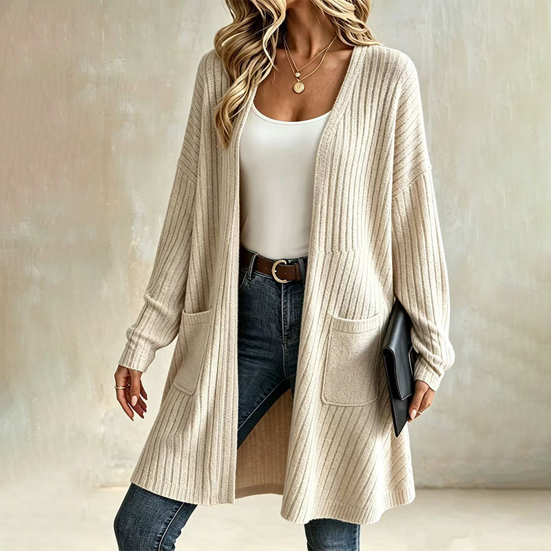 📢📢50%Rabatt!!!🎉✨Gerippte Strickjacke für Damen