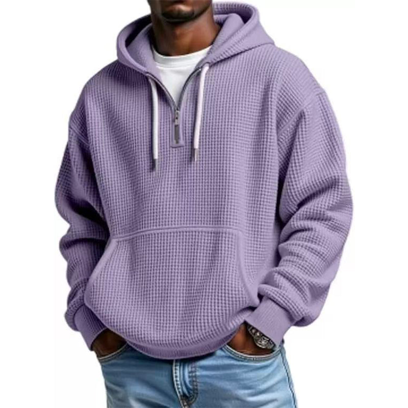 📢📢50%Rabatt!!!🎉✨Gestricktes Quarter-Zip-Hoodie-Sweatshirt für Herren