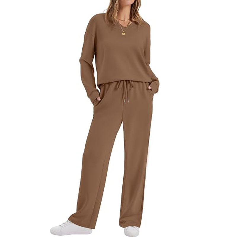 📈 Verkaufshit Nr. 1 – direkt 50%! Zweiteiliges Lounge-Set für Damen: Lässiges Oberteil + Hose