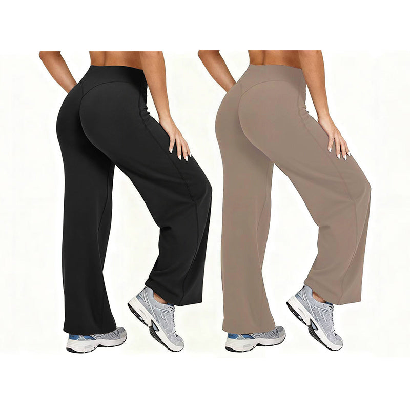 📢📢50%Rabatt!!!🎉✨Damen Yoga-Hose mit hoher Taille & weitem Bein – Bequemer Stretch, figurschmeichelnder Schnitt & vielseitig kombinierbar – Perfekt für Yoga, Sport & Alltag