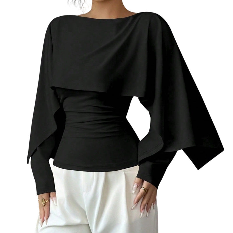 📢📢50% Rabatt!!! 🎉✨ Kühlendes Strickoberteil im Cape-Stil – Leichte Strickqualität, großzügiger Cape-Schnitt und angenehm kühlendes Material – perfekt für einen eleganten Auftritt an warmen Tagen