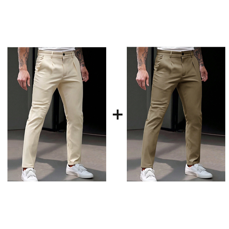 📢📢50% Rabatt!!! 🎉✨ Dehnbare, taillierte Business-Hose für Herren – Moderne taillierte Passform, flexibler Stretch-Anteil und hochwertiges Material – perfekt für einen eleganten Look im Büro & bei Meetings