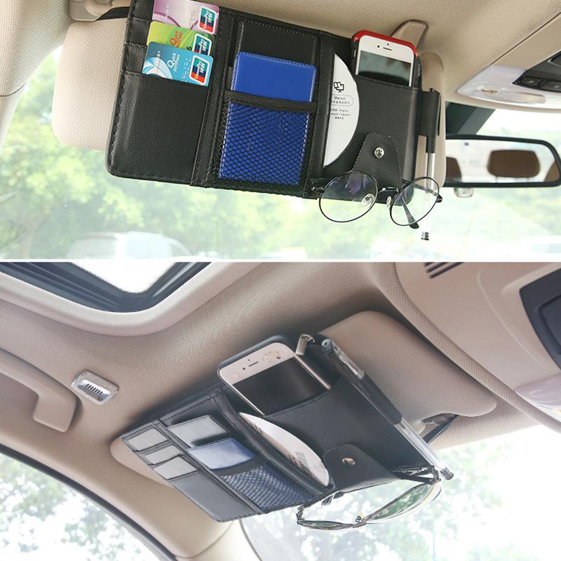 📢📢50% Rabatt!!! 🎉✨ Alle-in-Ein Auto Sonnenblende Organisator – Praktischer Organizer für die Sonnenblende, mit mehreren Fächern und einfacher Montage – perfekt für Ordnung und schnellen Zugriff im Auto