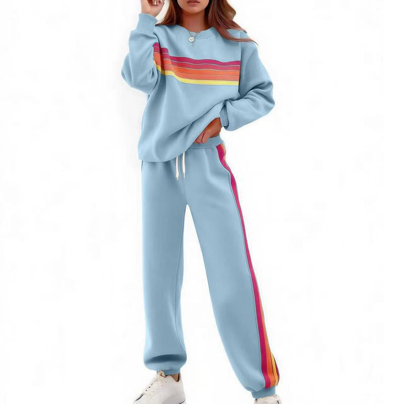 📢📢50% Rabatt!!! 🎉✨ Zweiteiliges Set aus lässigem Sweatshirt & Jogginghose für Damen