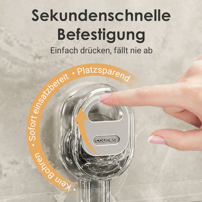 🔥Neues Upgrade 🔥Aufbewahrungsregal mit Saugnapf und Abflussloch