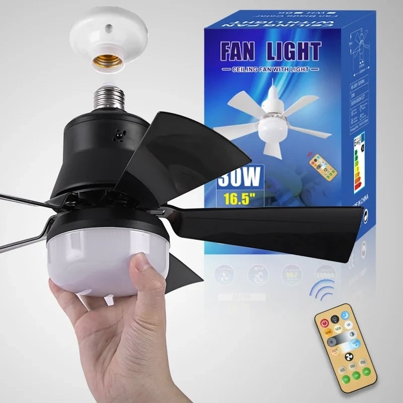 💡 LIMITED-TIME 50% RABATT! ✨ 2-IN-1 Deckenventilator & Licht – Tragbar, Fernbedienung