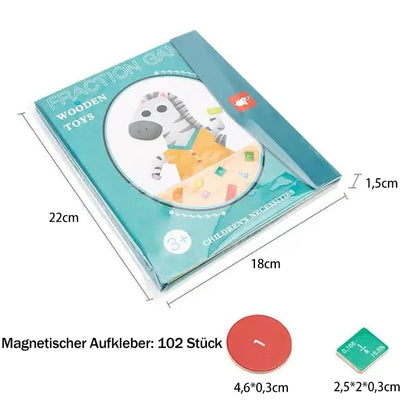 🧩Limitiertes Angebot – 50% RABATT! 🎨 Magnetisches Bruchpuzzle für Kinder – Fördert Feinmotorik, bunt & sicher – Perfekt für spielerisches Lernen zu Hause ✨