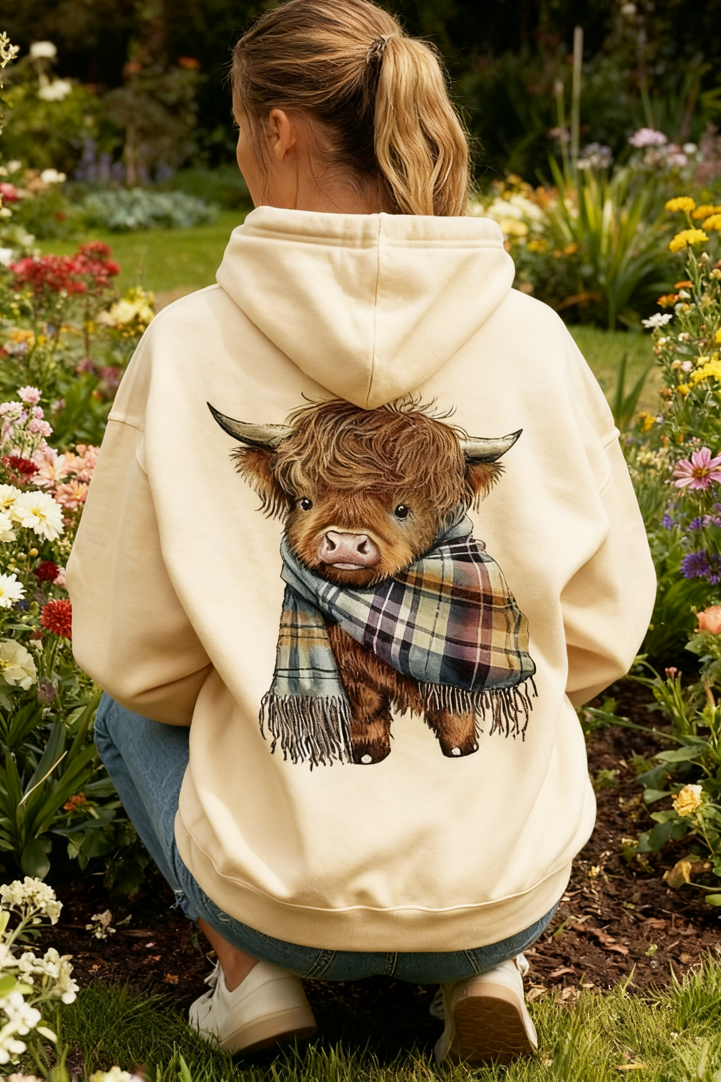 🎄🎅WEIHNACHTSANGEBOT 50 % RABATT!!🎁Süßes Highland Cow Sweatshirt mit Kapuze und kuscheligem Fleecefutter🦬
