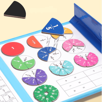 🧩Limitiertes Angebot – 50% RABATT! 🎨 Magnetisches Bruchpuzzle für Kinder – Fördert Feinmotorik, bunt & sicher – Perfekt für spielerisches Lernen zu Hause ✨