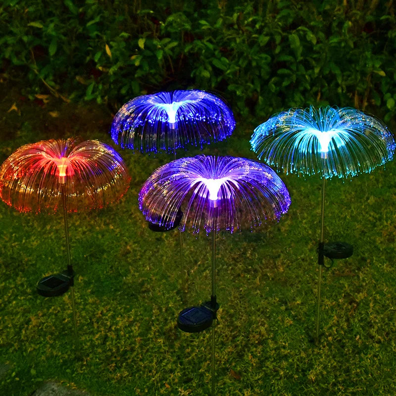 🔥Kaufen Sie 1 und erhalten Sie 1 gratis🔥 Solar Wasserdicht Outdoor Rasen Farbe ändernde Qualle Umgebungslicht
