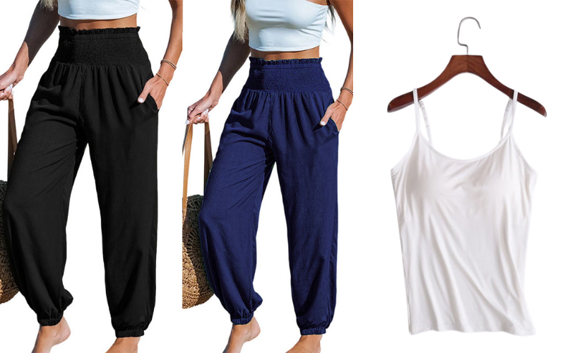 🌞 Figurfreundliche Hohe Taille Haremhose für Damen