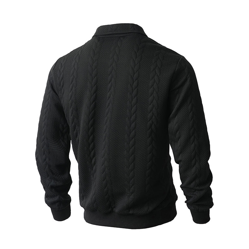 👕 50% RABATT! 🧶 Herren Pullover mit Halb-Reißverschluss – Zopfmuster, Weiche Baumwolle & Perfekt Für Einen Stilvollen Auftritt 👔