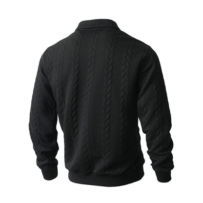 👕 50% RABATT! 🧶 Herren Pullover mit Halb-Reißverschluss – Zopfmuster, Weiche Baumwolle & Perfekt Für Einen Stilvollen Auftritt 👔