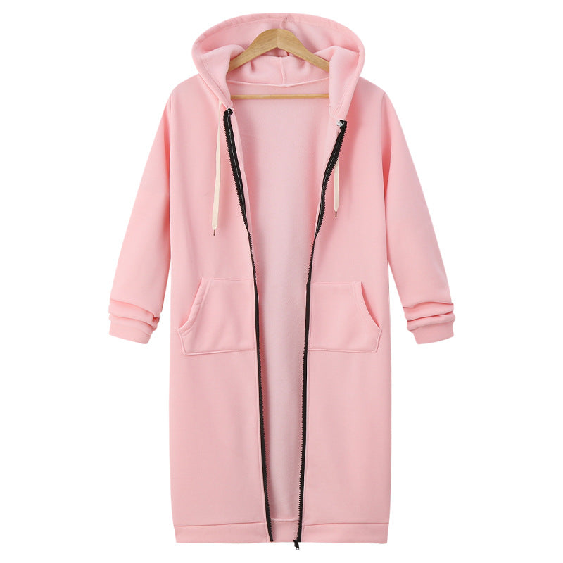 🔥✨Fleece-Kapuzenpullover mit Reißverschluss für Damen