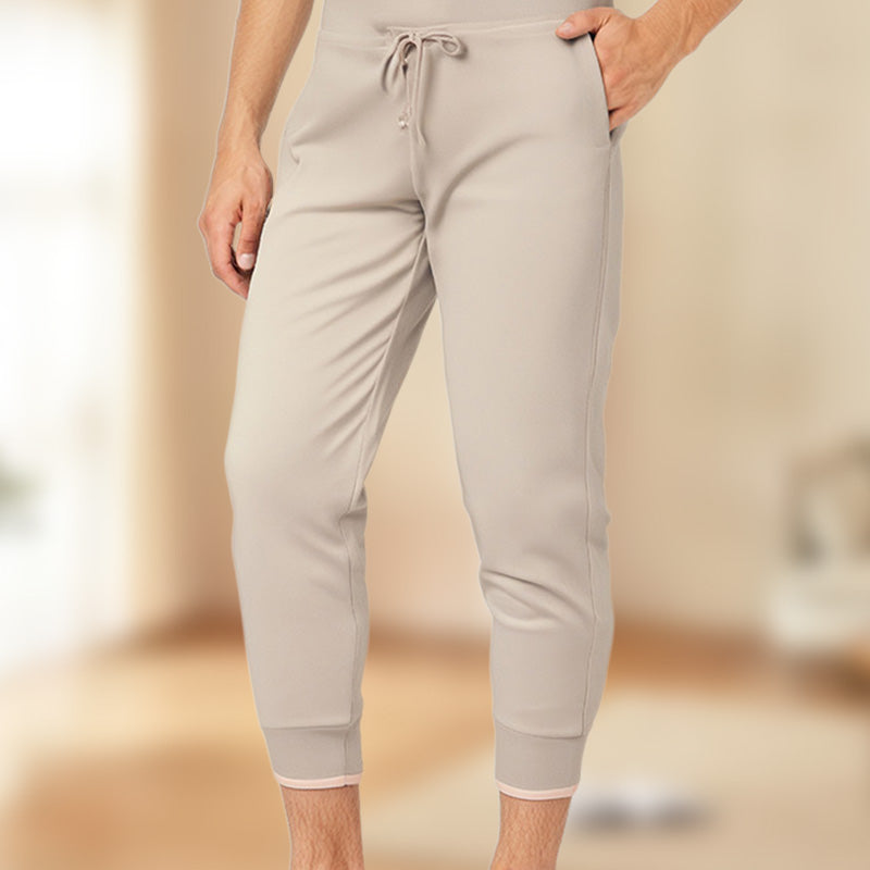 💥 SOMMER DEAL: -50% 🌸 Damen 3/4 Jogginghose 👖 weicher Strick, Kordelzug & praktische Taschen – ideal für Sport & Alltag 🏃‍♀️