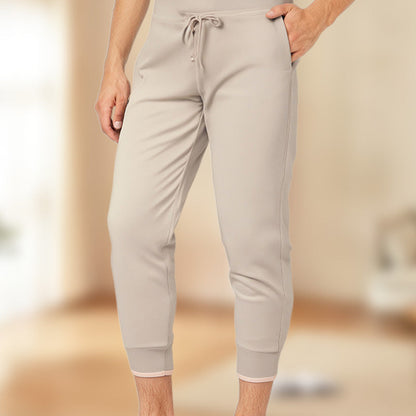 💥 SOMMER DEAL: -50% 🌸 Damen 3/4 Jogginghose 👖 weicher Strick, Kordelzug & praktische Taschen – ideal für Sport & Alltag 🏃‍♀️