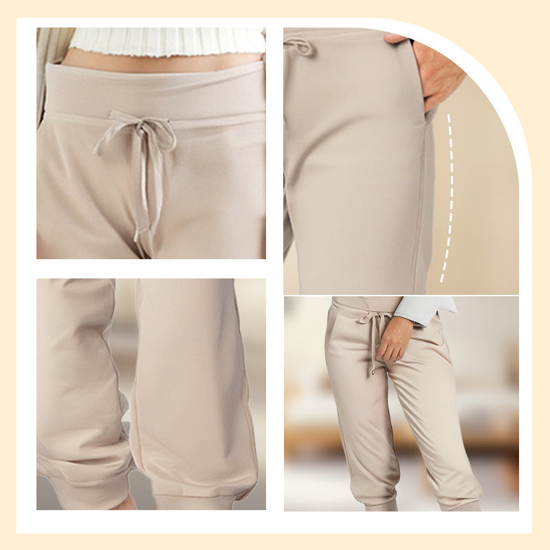 💥 SOMMER DEAL: -50% 🌸 Damen 3/4 Jogginghose 👖 weicher Strick, Kordelzug & praktische Taschen – ideal für Sport & Alltag 🏃‍♀️