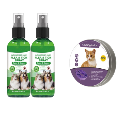 Natürliches Floh- und Zeckenspray für Hunde und Katzen 🐾 Schützen Sie Ihr geliebtes Haustier vor Schädlingen 🐾