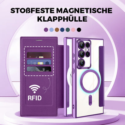 💖Neue, heiß verkaufte💖Samsung-Handyhülle mit Lederstruktur und Kartenhalter