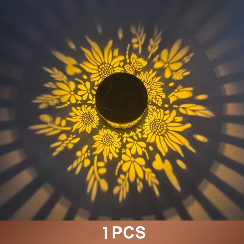 🏖️ Sommer-Sale 60% Rabatt 🏝️🌞 Solar Mandala Light – Stunning Pattern Projection, 2-in-1 Floor & Wall Design & IP65 Waterproof Auto On/Off 🌿