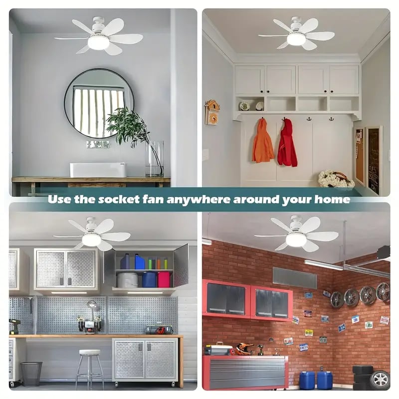 💡 LIMITED-TIME 50% RABATT! ✨ 2-IN-1 Deckenventilator & Licht – Tragbar, Fernbedienung