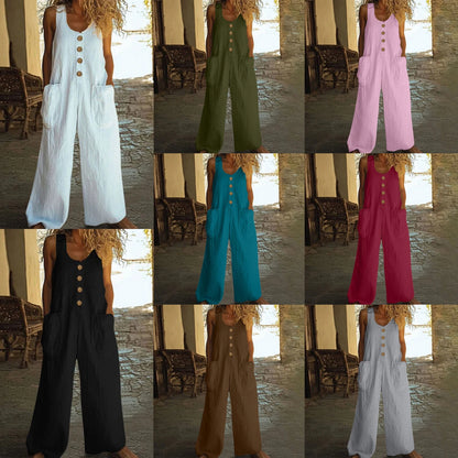 ✨ Tragekomfort pur 👖 Modischer Damen Jumpsuit weiter Schnitt 🔥 Jetzt zum halben Preis