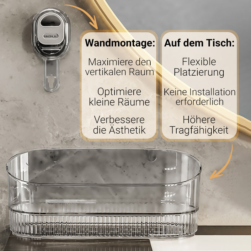 🔥Neues Upgrade 🔥Aufbewahrungsregal mit Saugnapf und Abflussloch