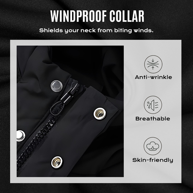 🔈🔈Nützliche Winterprodukte – 50 % reduziert❄️ Herren-Daunenjacke in mittlerer Länge mit Kapuze