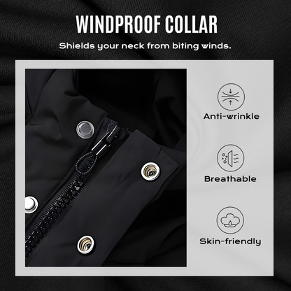 🔈🔈Nützliche Winterprodukte – 50 % reduziert❄️ Herren-Daunenjacke in mittlerer Länge mit Kapuze