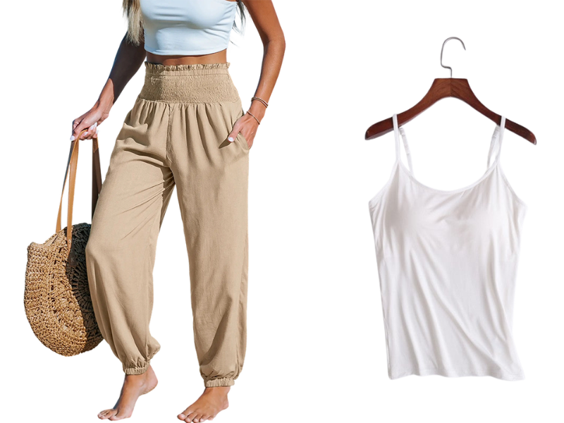 🌞 Figurfreundliche Hohe Taille Haremhose für Damen