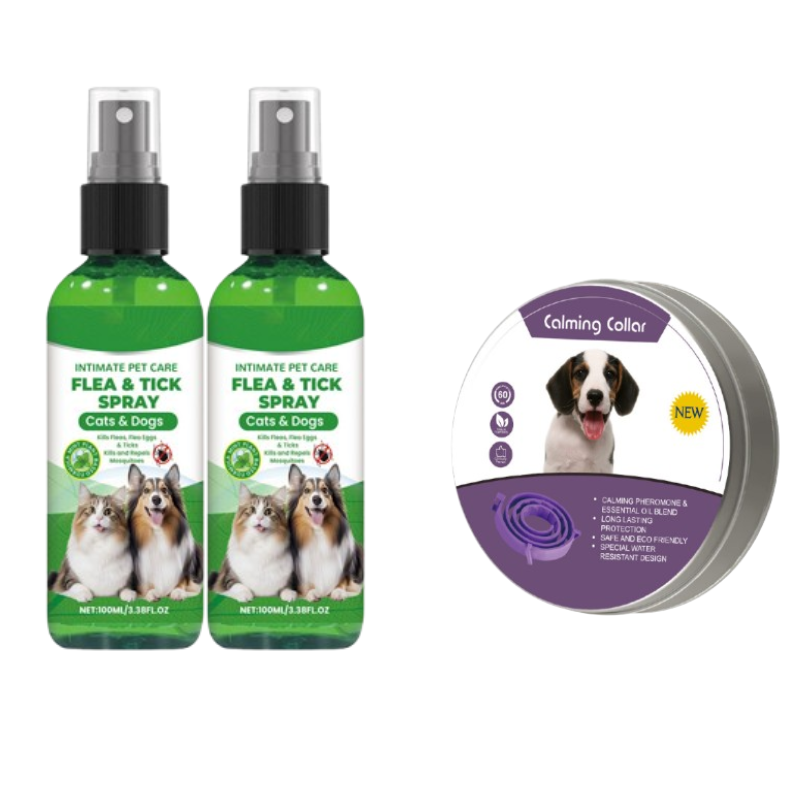Natürliches Floh- und Zeckenspray für Hunde und Katzen 🐾 Schützen Sie Ihr geliebtes Haustier vor Schädlingen 🐾