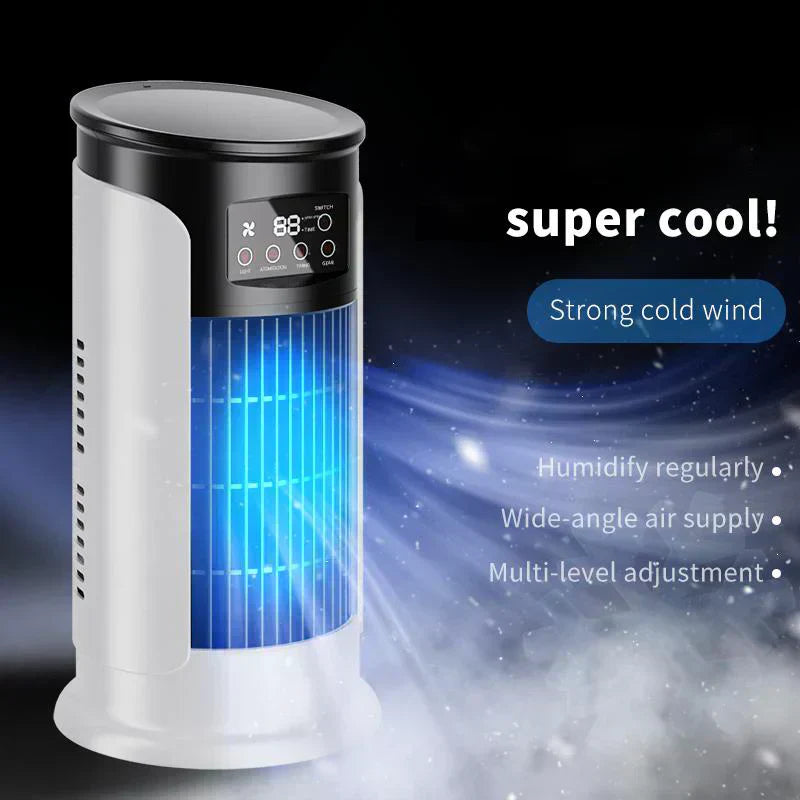 🌬️💨 Personaler Luftkühler 3-in-1 – Ventilator, Verdunstungskühler & Luftbefeuchter 🌿❄️ Flüsterleiser Motor, 6 Stufen, Timer bis 6h, USB-tragbar – ideal für Schlafzimmer & Büro.