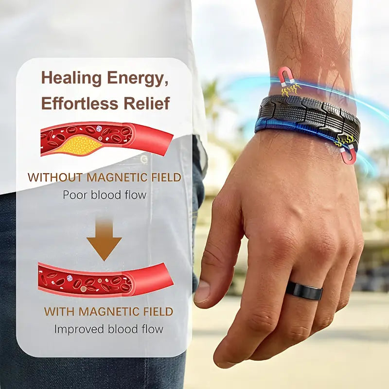 🧲✨ Copper Magnetic Bracelet – lindert Müdigkeit & fördert die Durchblutung – stilvoll, leicht & angenehm zu tragen – ideal für Alltag, Arbeit & Entspannung
