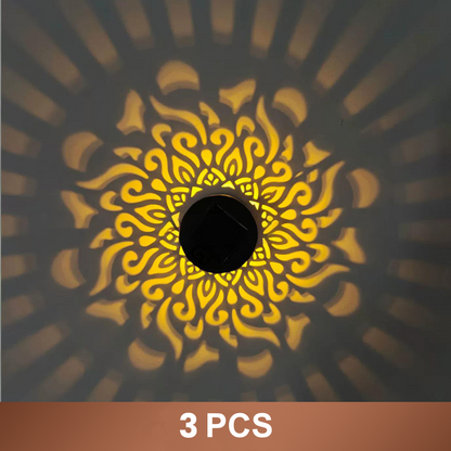 🏖️ Sommer-Sale 60% Rabatt 🏝️🌞 Solar Mandala Light – Stunning Pattern Projection, 2-in-1 Floor & Wall Design & IP65 Waterproof Auto On/Off 🌿