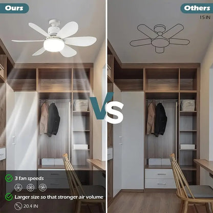 💡 LIMITED-TIME 50% RABATT! ✨ 2-IN-1 Deckenventilator & Licht – Tragbar, Fernbedienung