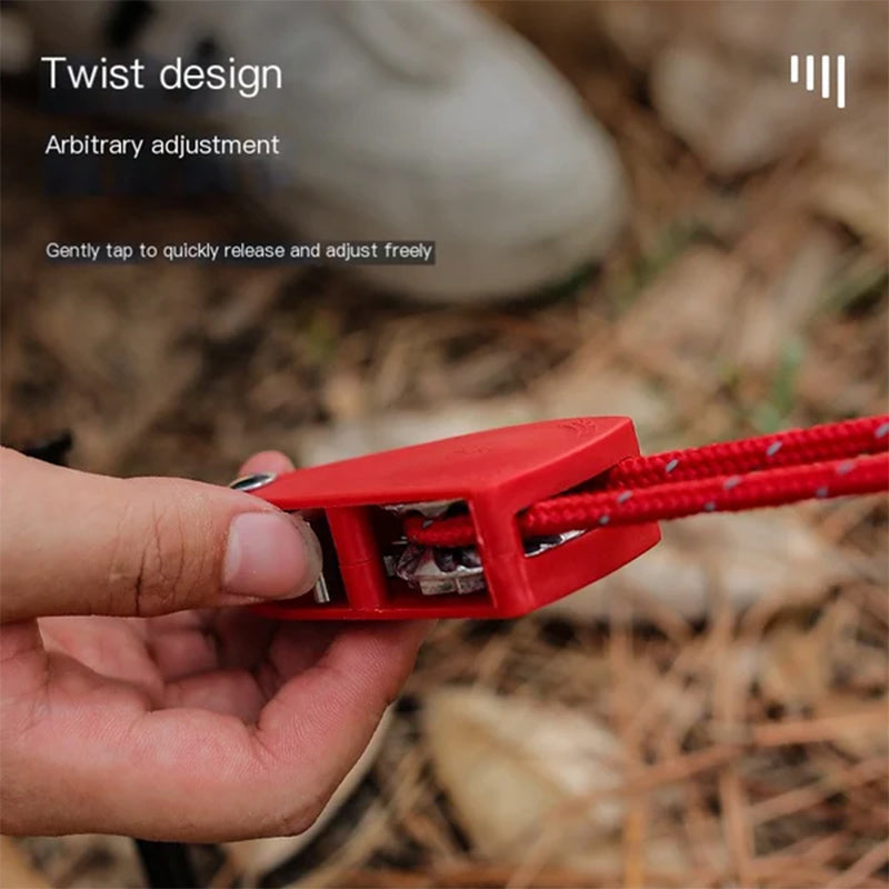 🪢Tragbares verstellbares Fix-Campingseil🌳