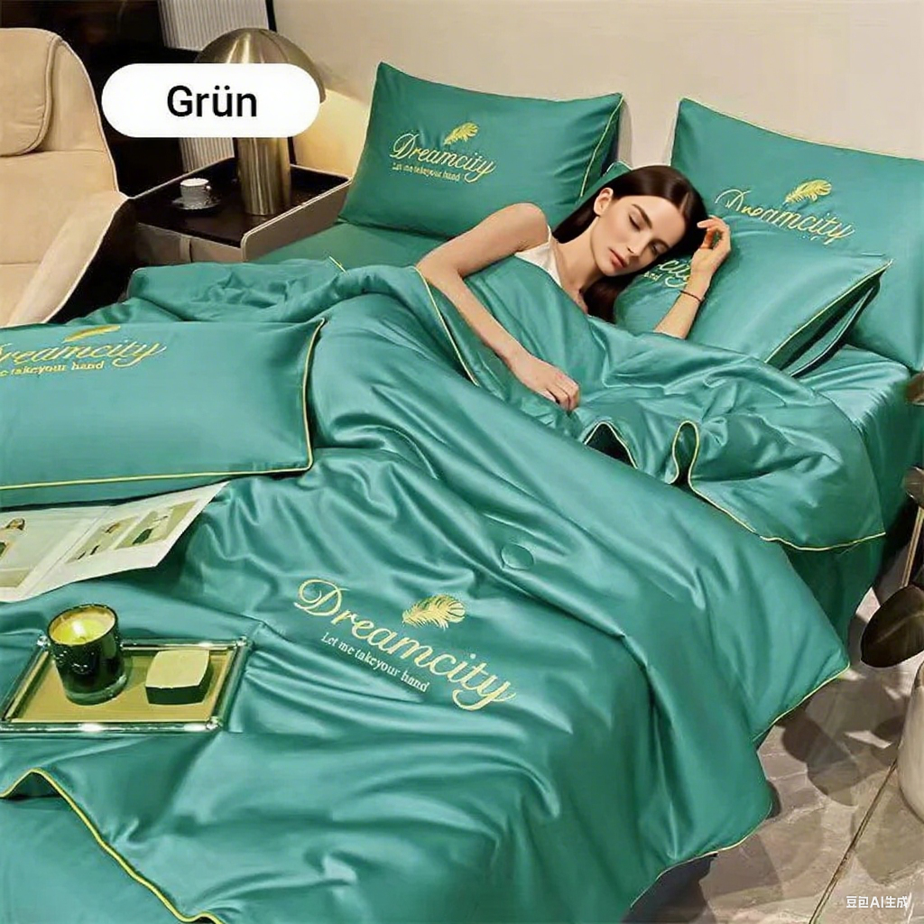 🛏️❄️ 50% RABATT! Atmungsaktives & kühlendes 4-teiliges Bettdecken-Set – Intelligente Temperaturregulierung, ganzjährig ideal für erholsamen Schlaf 🌙