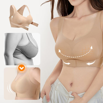 💕Cozy Seamless Push Up BH med främre stängning för kvinnor🎁