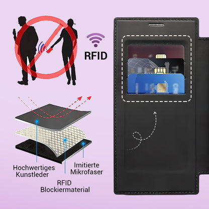 💖Neue, heiß verkaufte💖Samsung-Handyhülle mit Lederstruktur und Kartenhalter