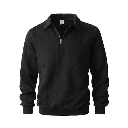 👕 50% RABATT! 🧶 Herren Pullover mit Halb-Reißverschluss – Zopfmuster, Weiche Baumwolle & Perfekt Für Einen Stilvollen Auftritt 👔