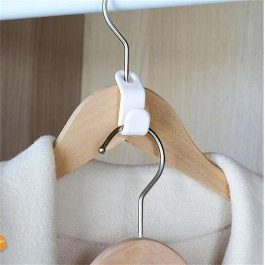 👔 50 % RABATT! 🏠 Platzsparender Kleiderbügelverbinder – Verdoppelt den Stauraum, stabil und einfach zu bedienen 🧥