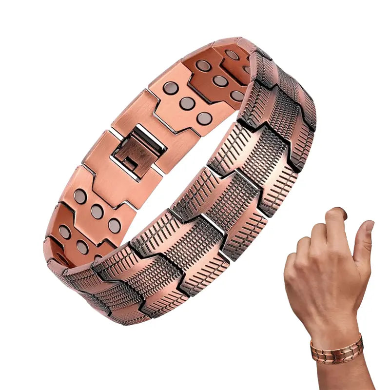 🧲✨ Copper Magnetic Bracelet – lindert Müdigkeit & fördert die Durchblutung – stilvoll, leicht & angenehm zu tragen – ideal für Alltag, Arbeit & Entspannung